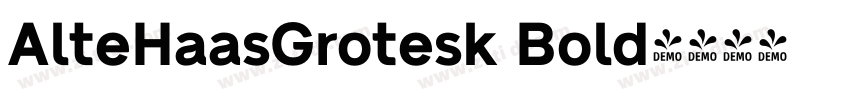AlteHaasGrotesk Bold字体转换